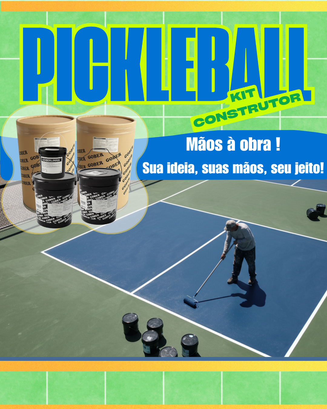 Kit PICKLEBALL Construção